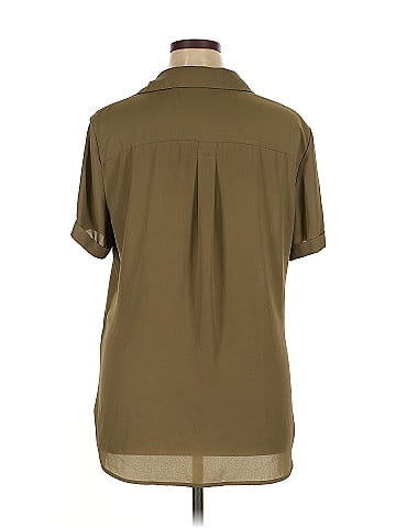Soho JEANS NEW YORK & COMPANY Short Sleeve Blouse (view 2)