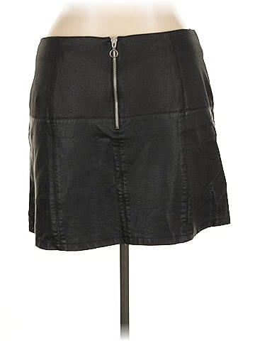 Atmosphere Faux Leather Skirt (view 2)