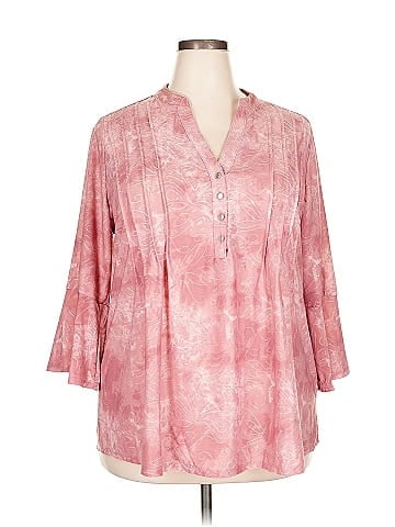 NY Collection 3/4 Sleeve Blouse (view 1)