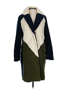 J.Crew 100% Polyester Green Coat Size XS