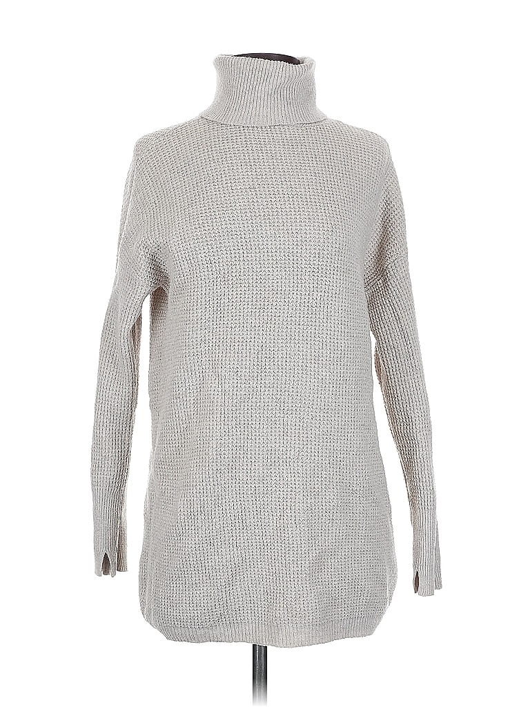 Pre-owned Aerie Turtleneck Sweater In Silver