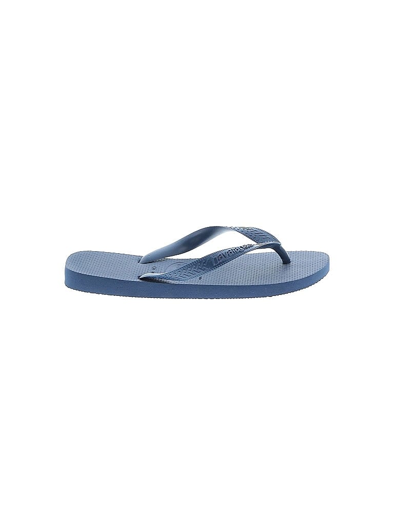 Pre-owned Havaianas Flip Flops In Blue
