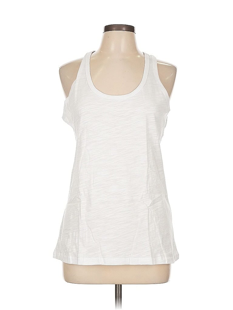 Pre-owned Unbranded Tank Top White Halter Neckline Tops