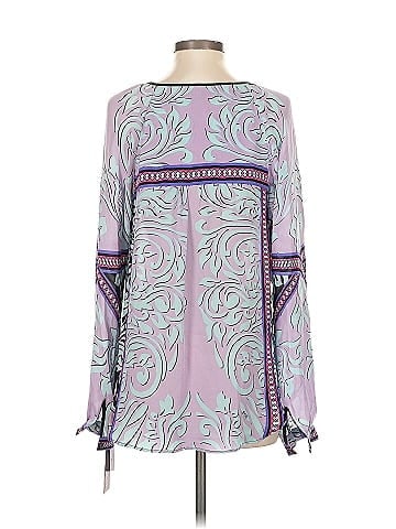Hale Bob Long Sleeve Silk Top (view 2)