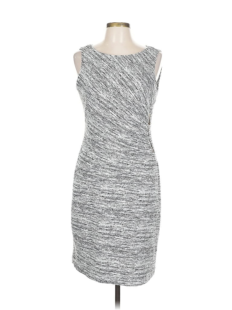 Pre-owned Ivanka Trump Cocktail Dress In Gray