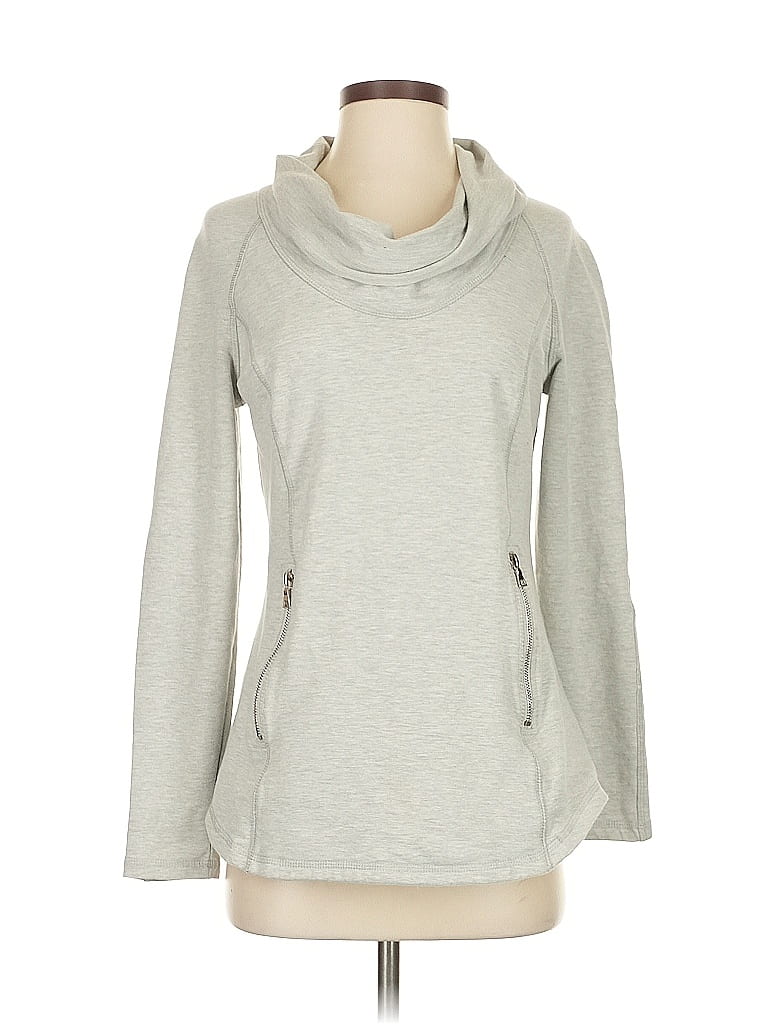 Pre-owned Boston Proper Long Sleeve Top Gray Cowl Neck Tops