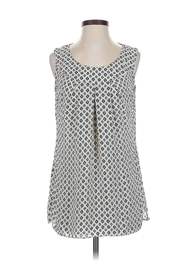 Pre-owned Cabi Sleeveless Blouse In Gray