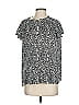 Rose + Olive 100% Polyester Silver Short Sleeve Blouse Size S - photo 1