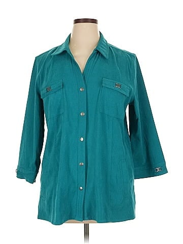 JM Collection 3/4 Sleeve Blouse (view 1)