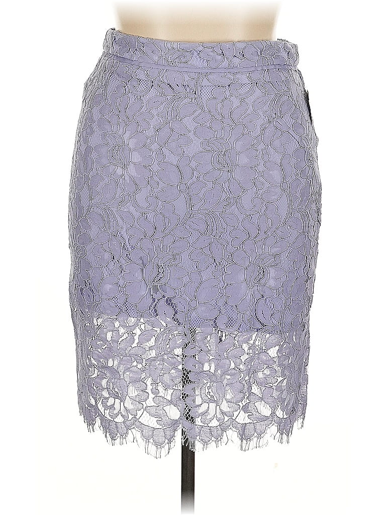 Simply Styled Formal Skirt In Purple