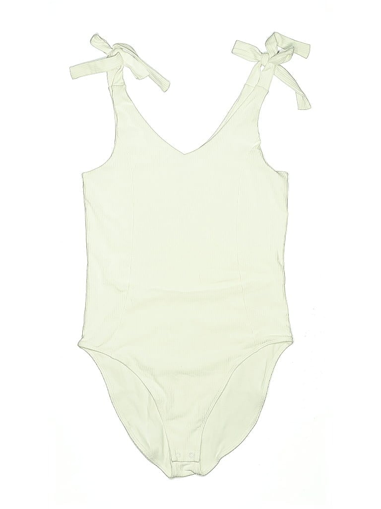 Pre-owned Old Navy One Piece Swimsuit In White