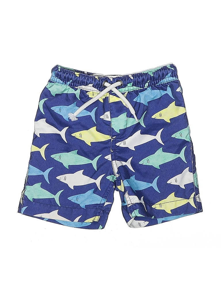 Click to view more detailed imagery on our partner's website Pre-owned Lands' End Kids' Board Shorts In Blue