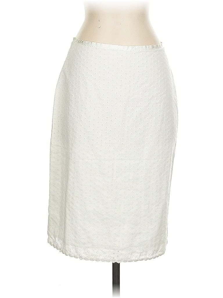 Pre-owned Isaac Mizrahi For Target Formal Skirt In White