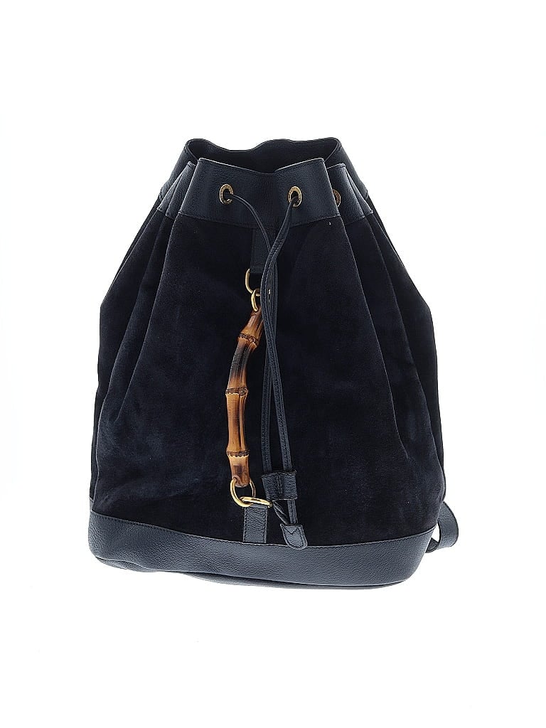 Gucci 100% Suede Blue Vintage Suede Backpack One size - photo 1