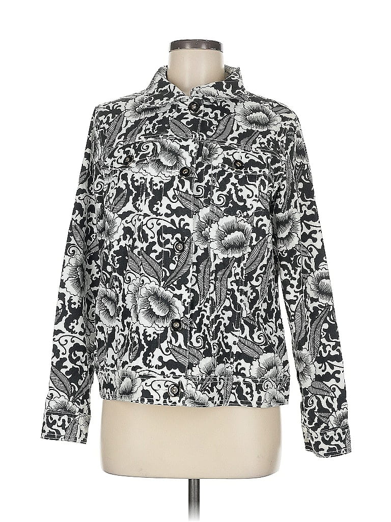 Pre-owned Dg^2 By Diane Gilman Jacket In Silver