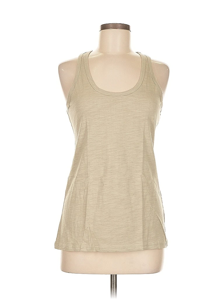 Pre-owned Unbranded Tank Top Tan Halter Neckline Tops In Brown