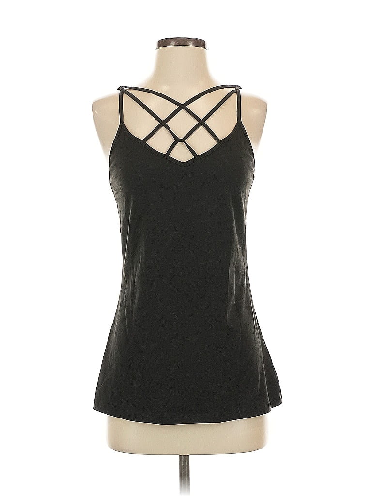 Pre-owned Maurices Tank Top Black Halter Neckline Tops