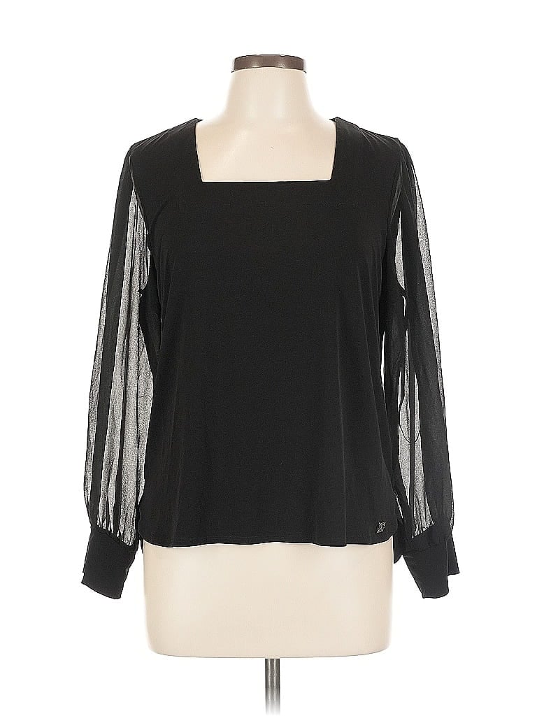 Pre-owned Calvin Klein 3/4 Sleeve T-shirt In Black