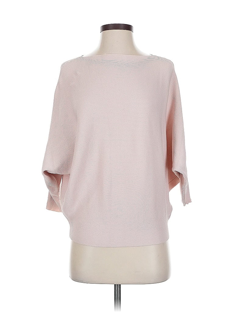 Pre-owned Few Moda 3/4 Sleeve Top Pink Boatneck Tops