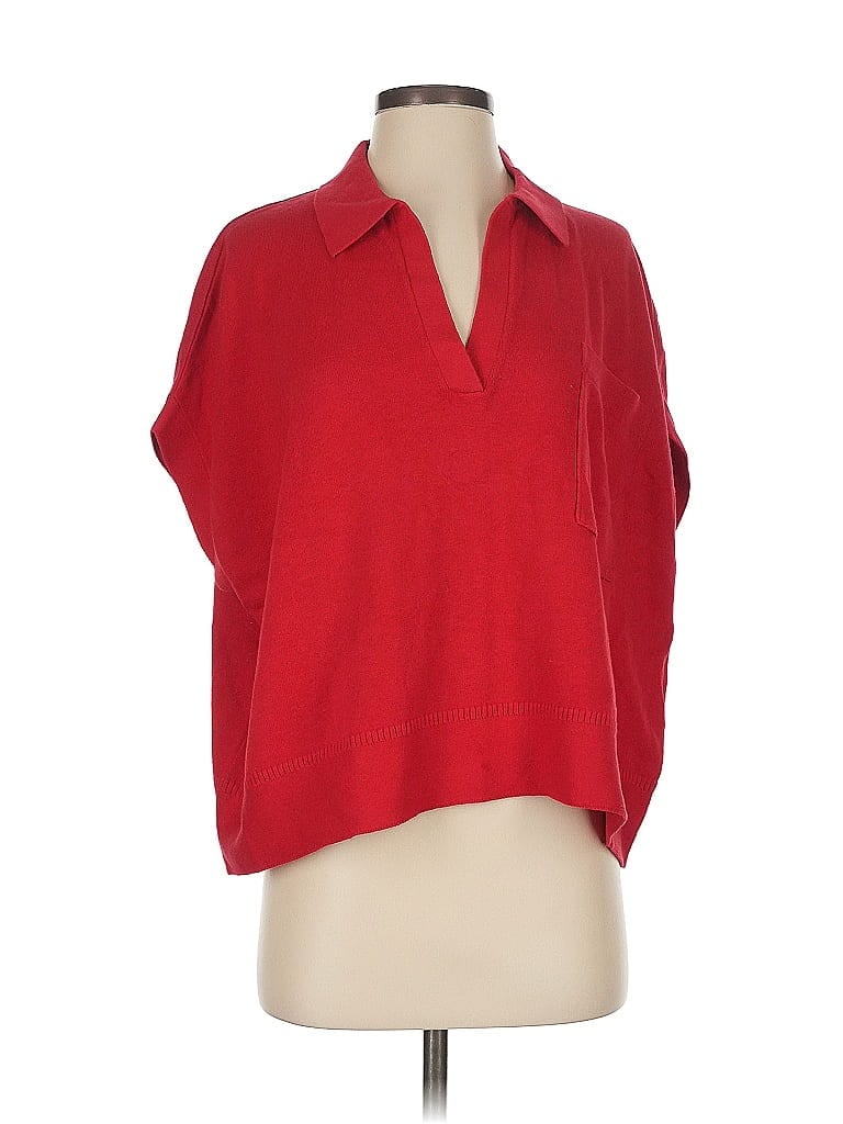 Pre-owned Banana Republic Factory Store Poncho In Red