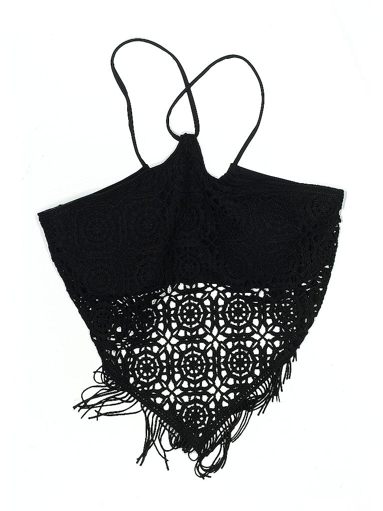 Pre-owned Freshwater Swimsuit Top Black Swimwear