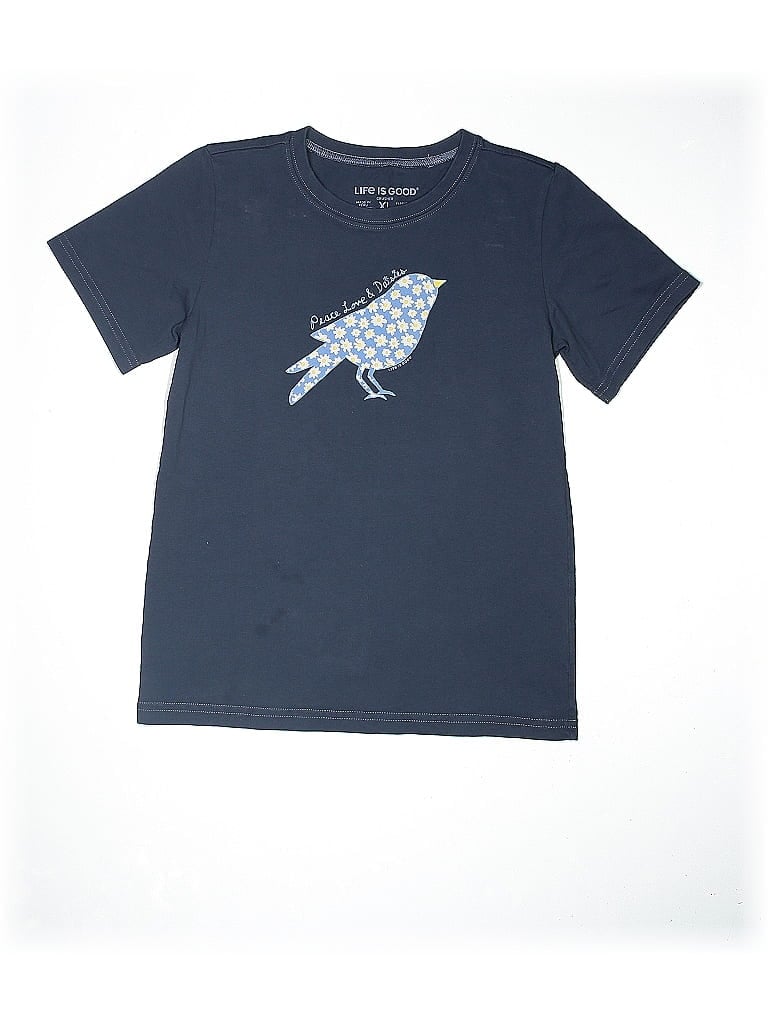Pre-owned Life Is Good Kids' Short Sleeve T-shirt In Blue