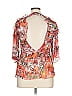 IRO Floral Orange Pink 3/4 Sleeve Blouse Size 34 waist - photo 2