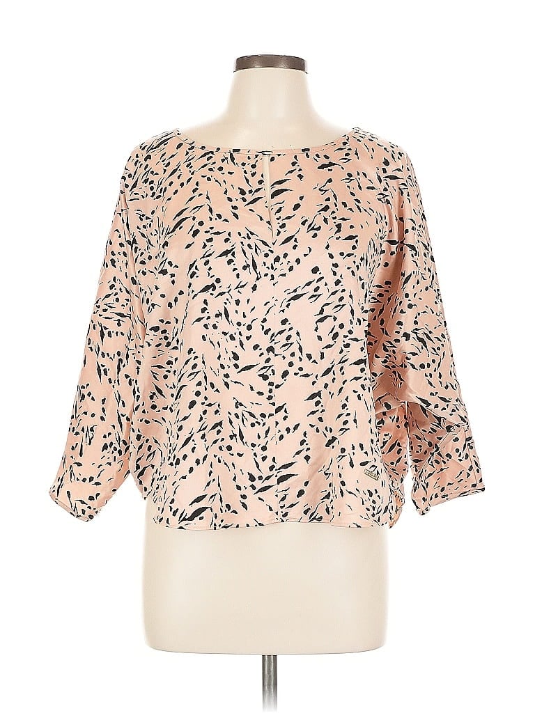 Pre-owned Marc New York Andrew Marc 3/4 Sleeve Blouse In Orange