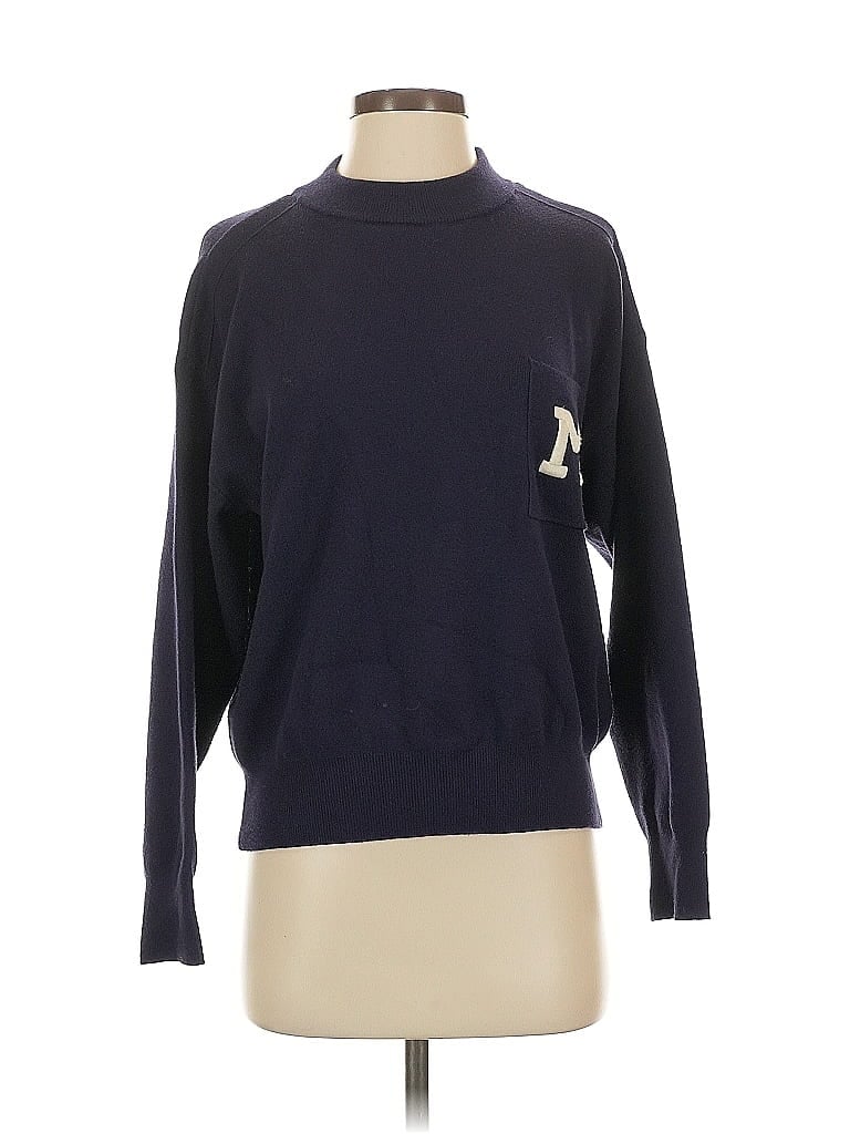 Pre-owned Mng Pullover Sweater In Blue