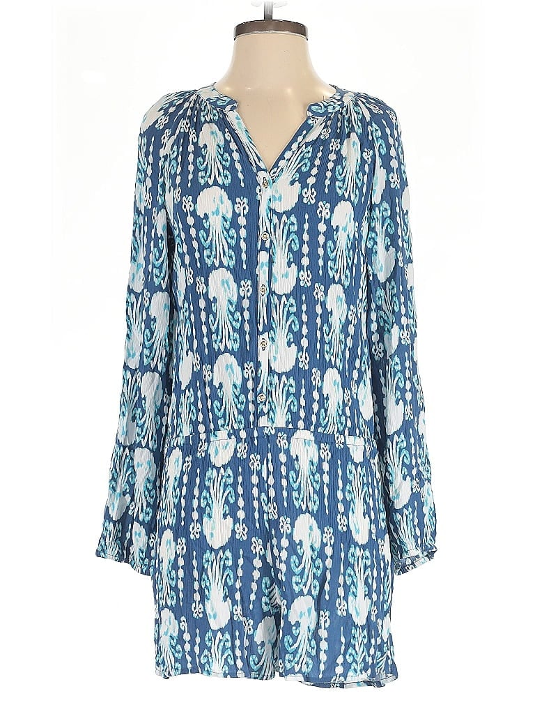 Pre-owned Lilly Pulitzer Romper In Blue