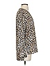 DR2 100% Polyester Animal Print Tan Long Sleeve Blouse Size S - photo 4
