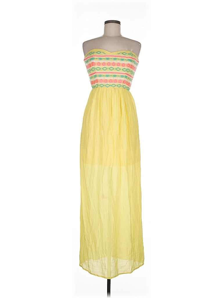 Click to view more detailed imagery on our partner's website Pre-owned As U Wish Casual Dress In Yellow