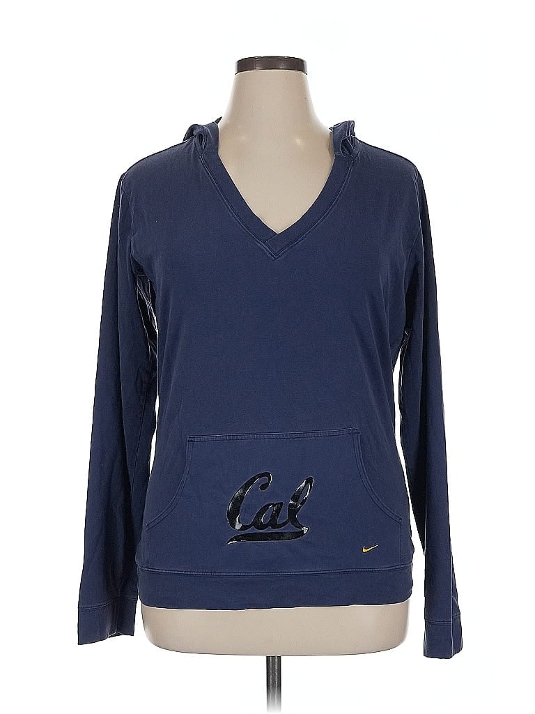 Pre-owned Nike Long Sleeve Polo Shirt In Blue