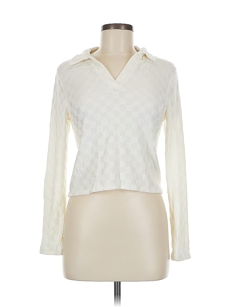 Pre-owned Assorted Brands Cardigan Sweater In White