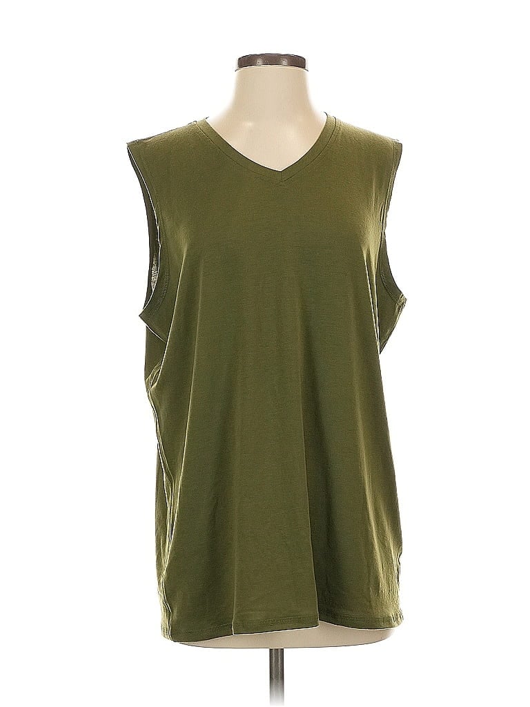 Coofandy Sleeveless T-shirt In Green