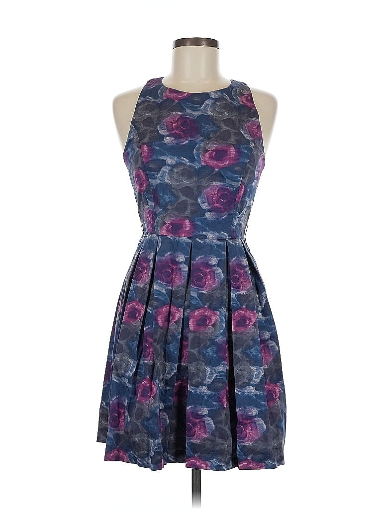 Pre-owned See Thru Soul Cocktail Dress In Blue