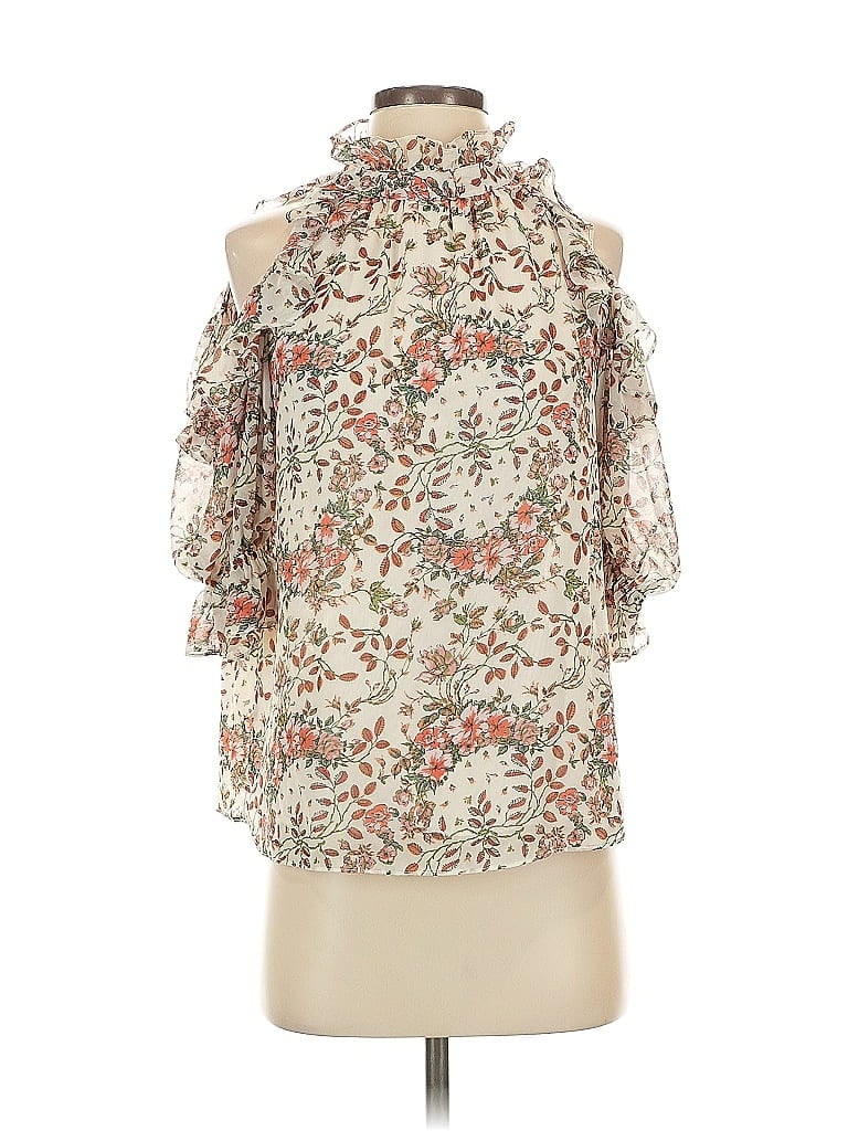 Pre-owned Max Studio 3/4 Sleeve Blouse In White