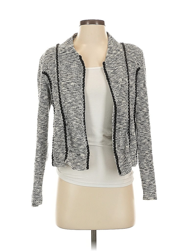 Pre-owned Nic + Zoe Cardigan Sweater In Gray