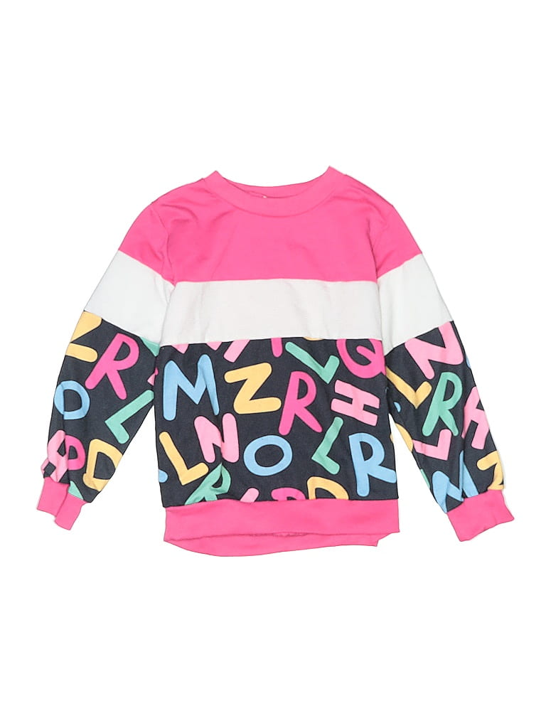 Pre-owned Unbranded Kids' Sweatshirt In Pink