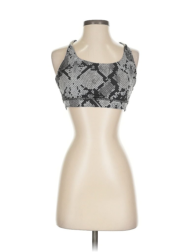 Pre-owned Unbranded Tank Top Gray Halter Neckline Tops