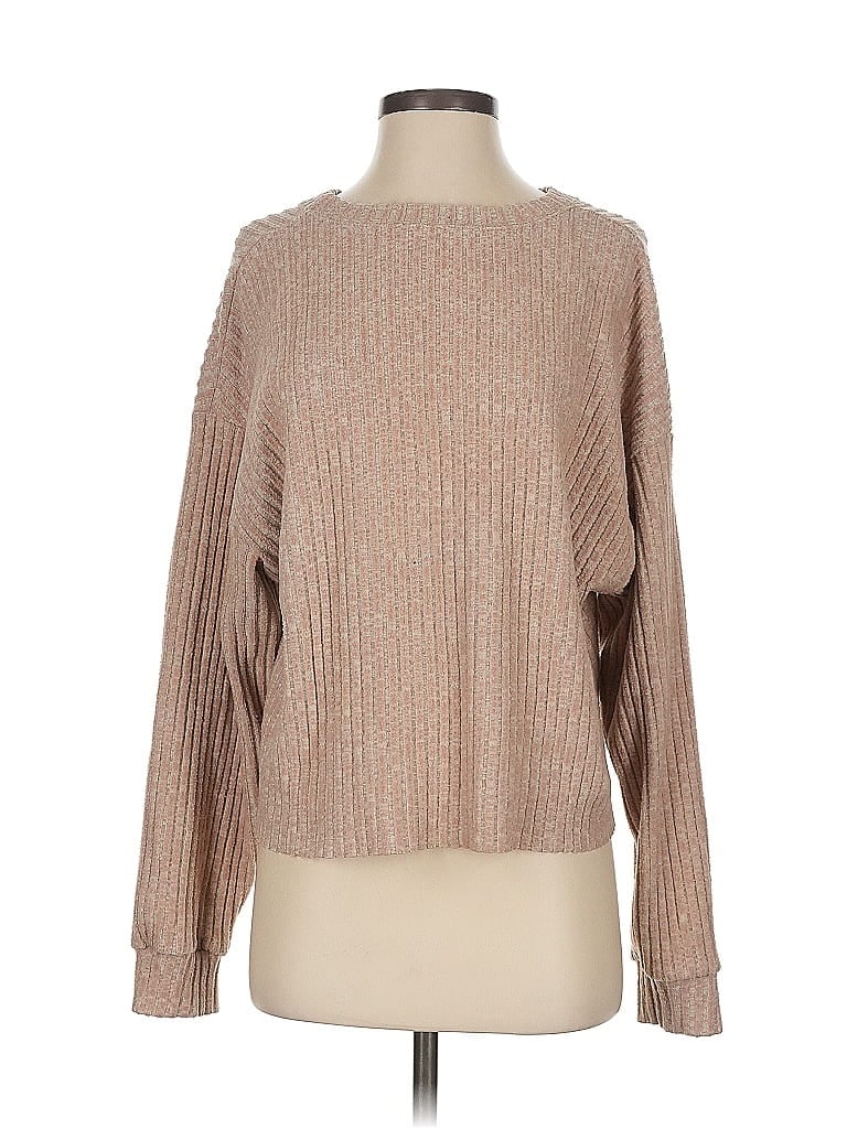 Pre-owned Trafaluc By Zara Pullover Sweater In Brown