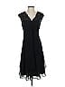 Donna Ricco Solid Black Cocktail Dress Size 4 - photo 1