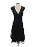 Donna Ricco Solid Black Cocktail Dress Size 4 - photo 2