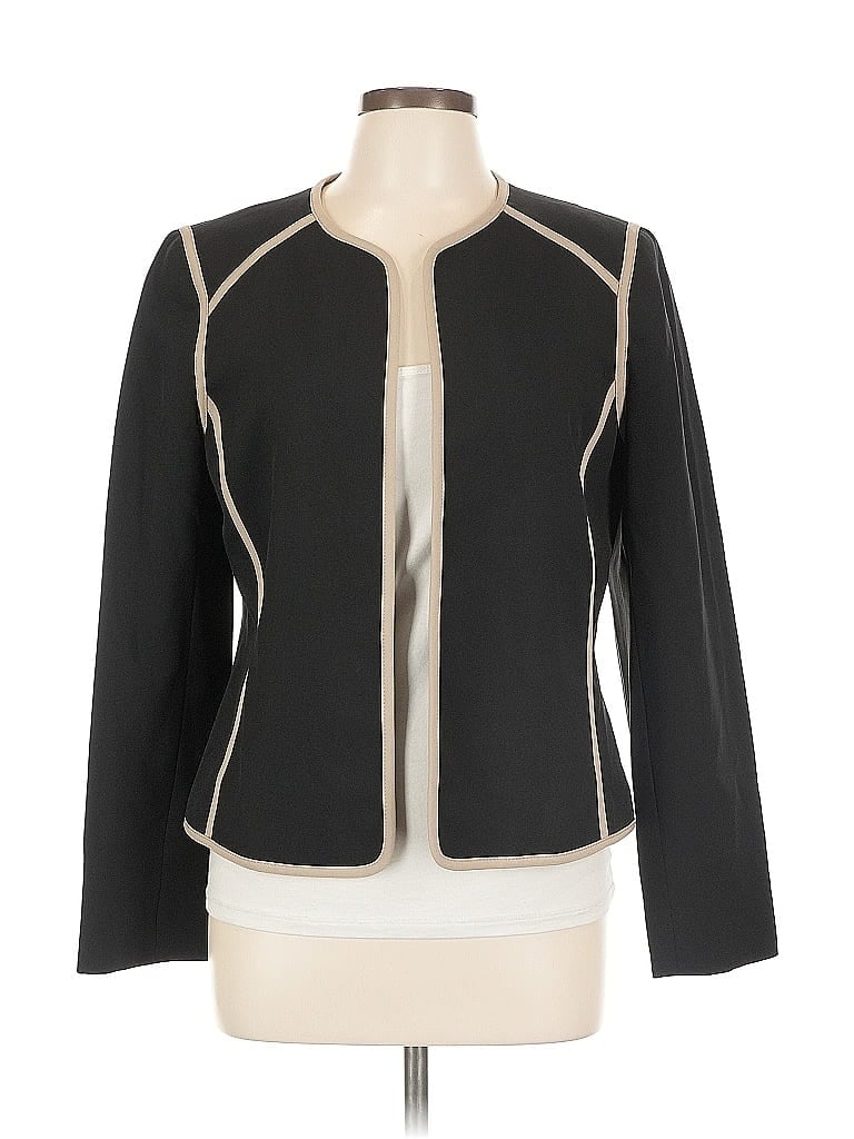 Pre-owned Black Label By Evan Picone Blazer Jacket In Black