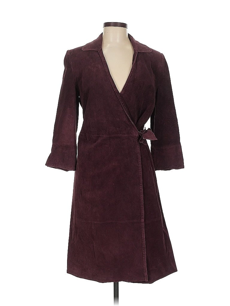 Pre-owned Bernardo Coat In Burgundy