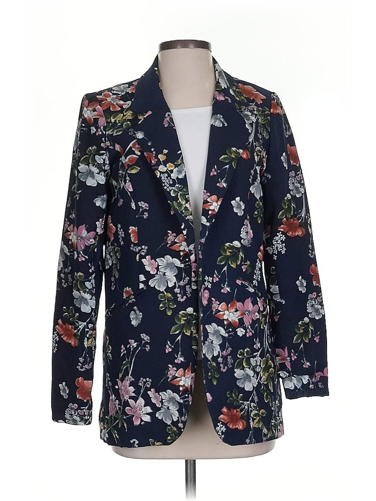 Pre-owned Cynthia Rowley Tjx Blazer Jacket In Blue