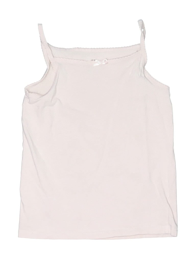 Pre-owned H&m Kids' Tank Top Ivory Boatneck Tops In White