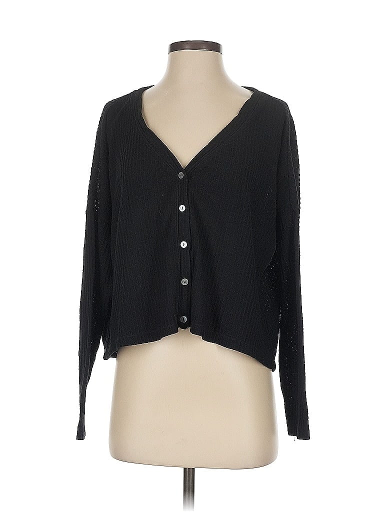Pre-owned Wild Fable Long Sleeve Blouse In Black