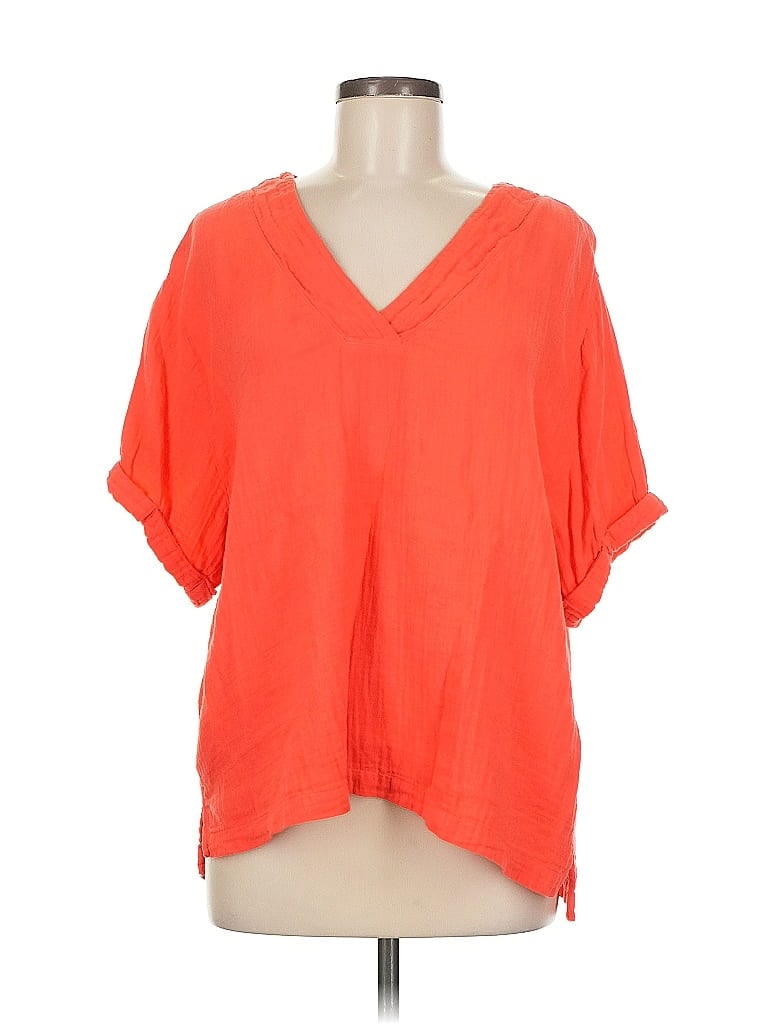 DYLAN Pre-owned Short Sleeve Blouse In Orange