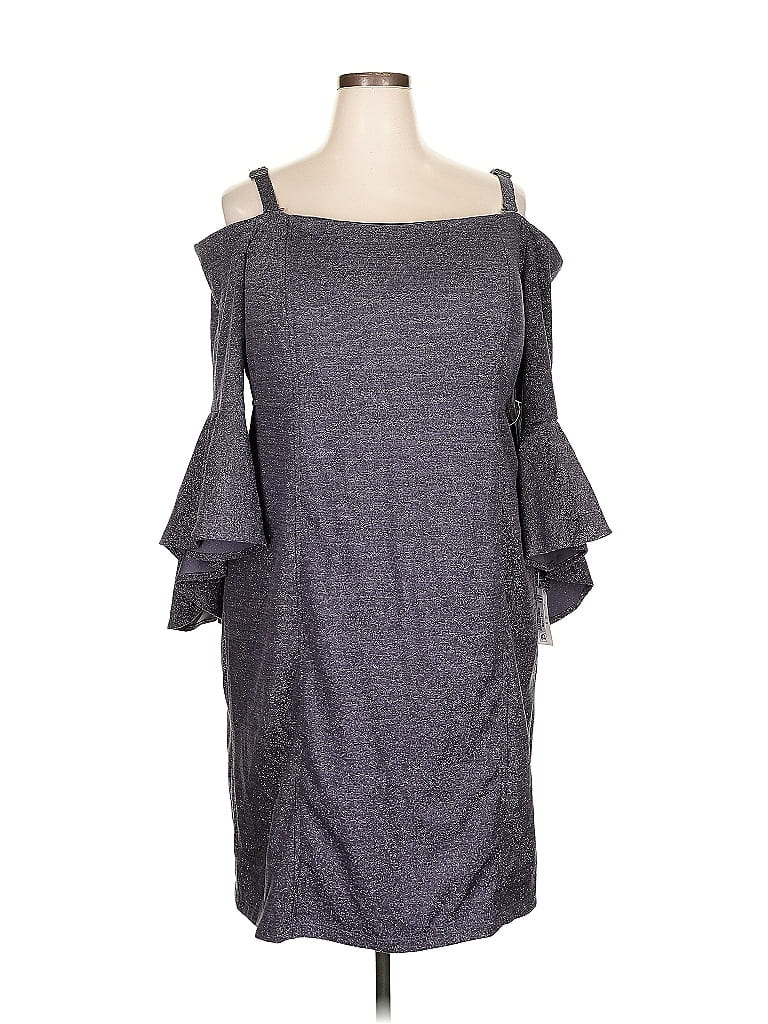 Pre-owned R & M Richards Casual Dress In Gray